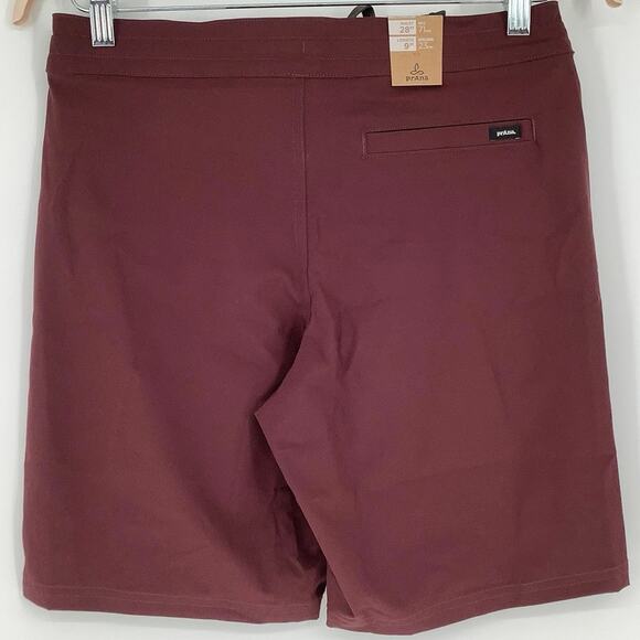 prAna Size 28 Cacao 9” Riveter Boardshort Swimming Trunks Drawstring N11-12 - Picture 4 of 10